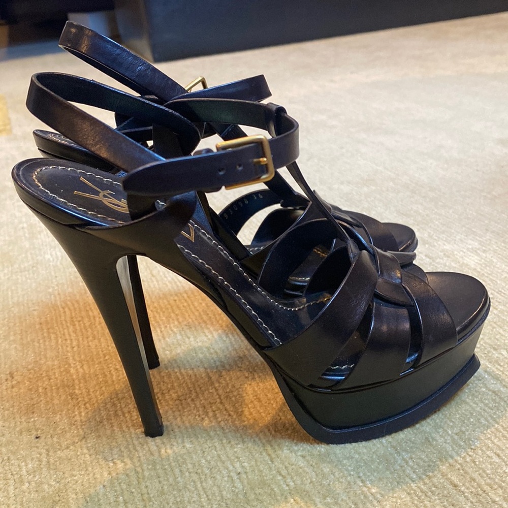 YSL Tribute Sandals Platform